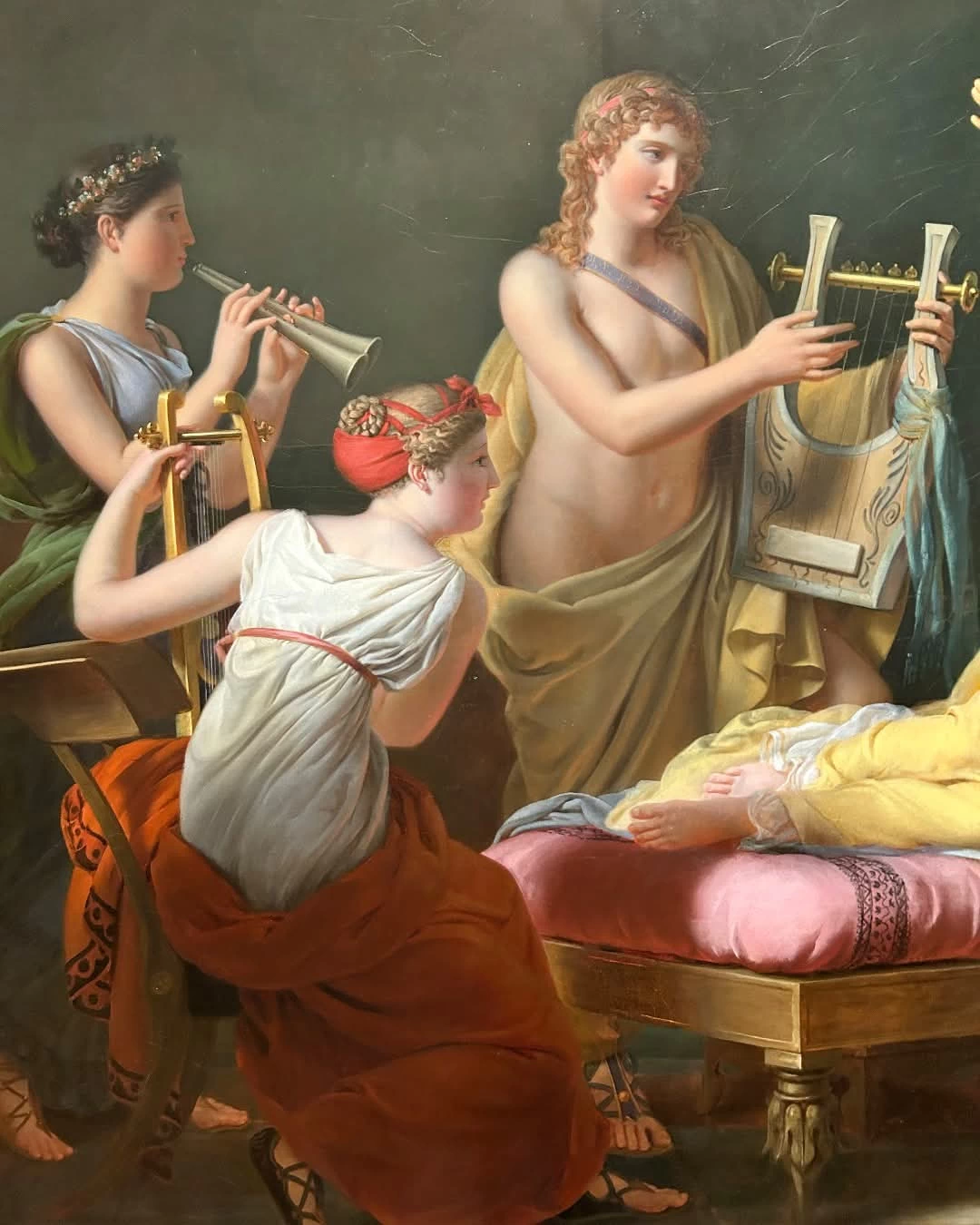 Saffo richiamata in vita dal fascino della musica - Norton Simon Museum of Art, Pasadena, dettaglio 1
